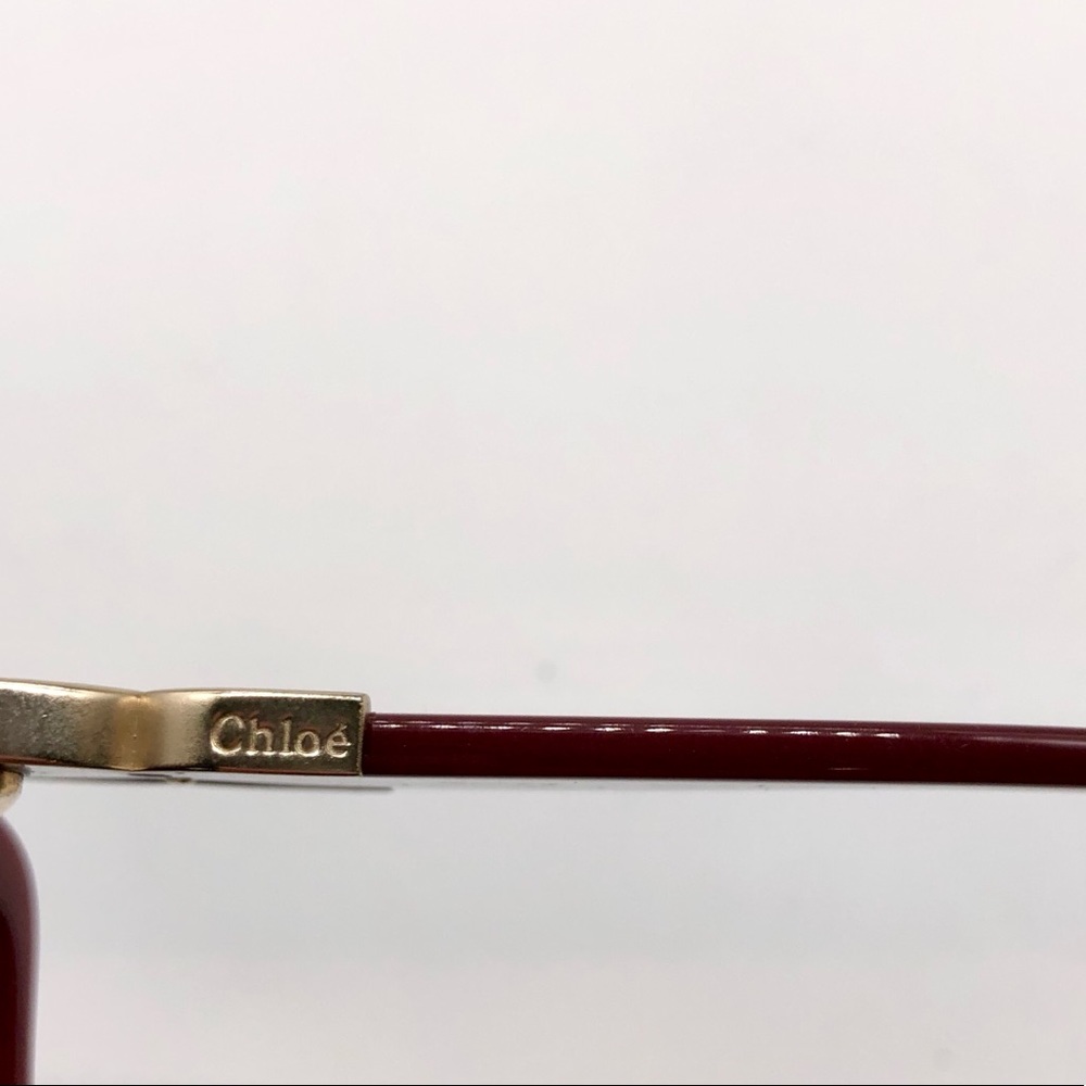 Chloe Square Burgundy CL 2239 Sunglasses - Picture 9 of 12